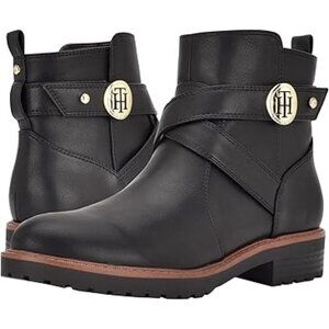 Tommy Hilfiger Fennie Black Ankle Boot Size 6.5